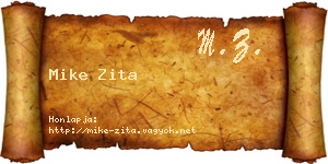Mike Zita névjegykártya