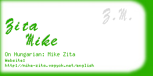 zita mike business card